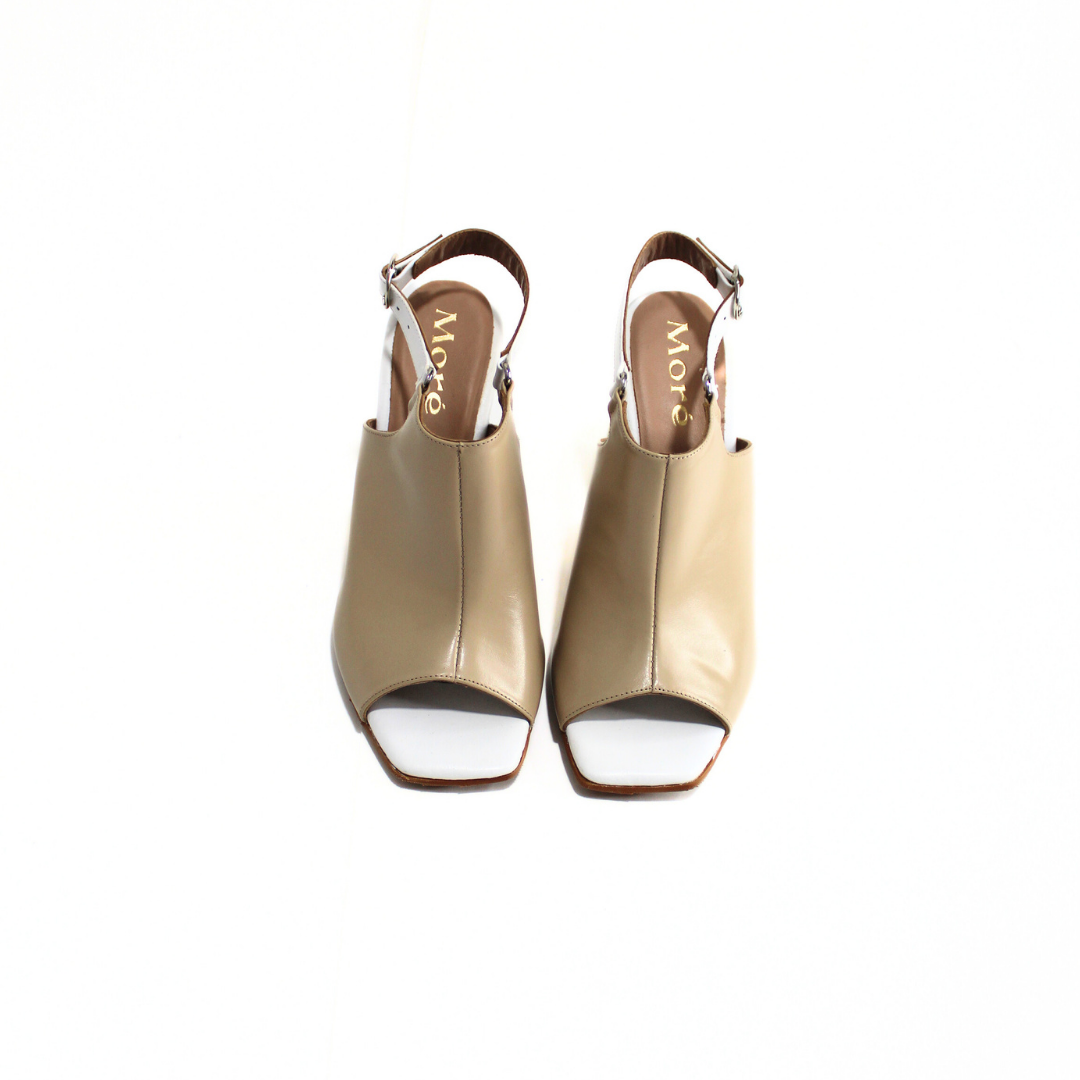 TACOS AMARANTA V012 / BEIGE Y BLANCO